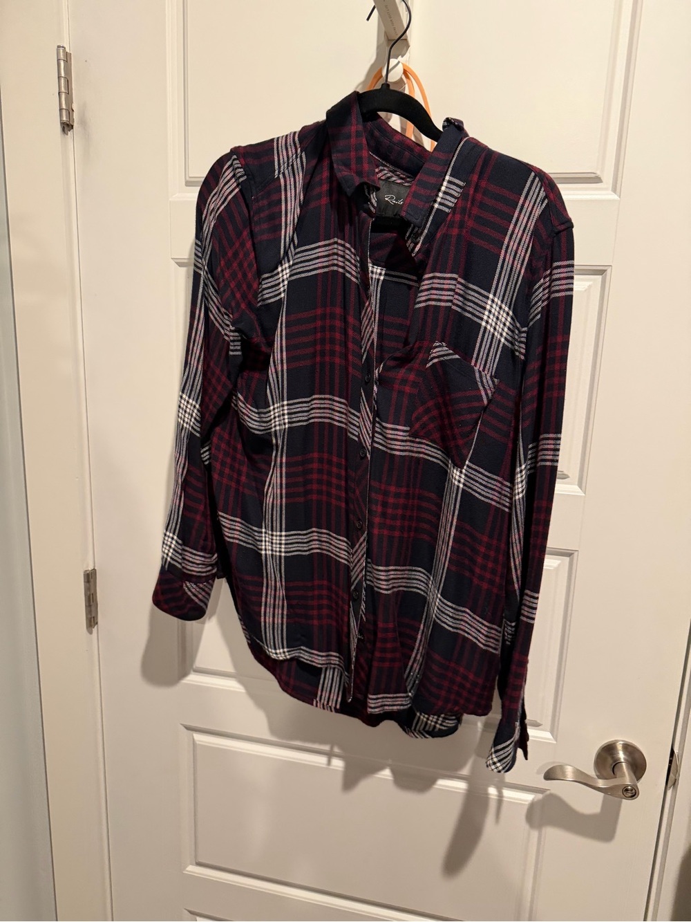 Rails Plaid Button-Down Shirt - Navy & Burgundy